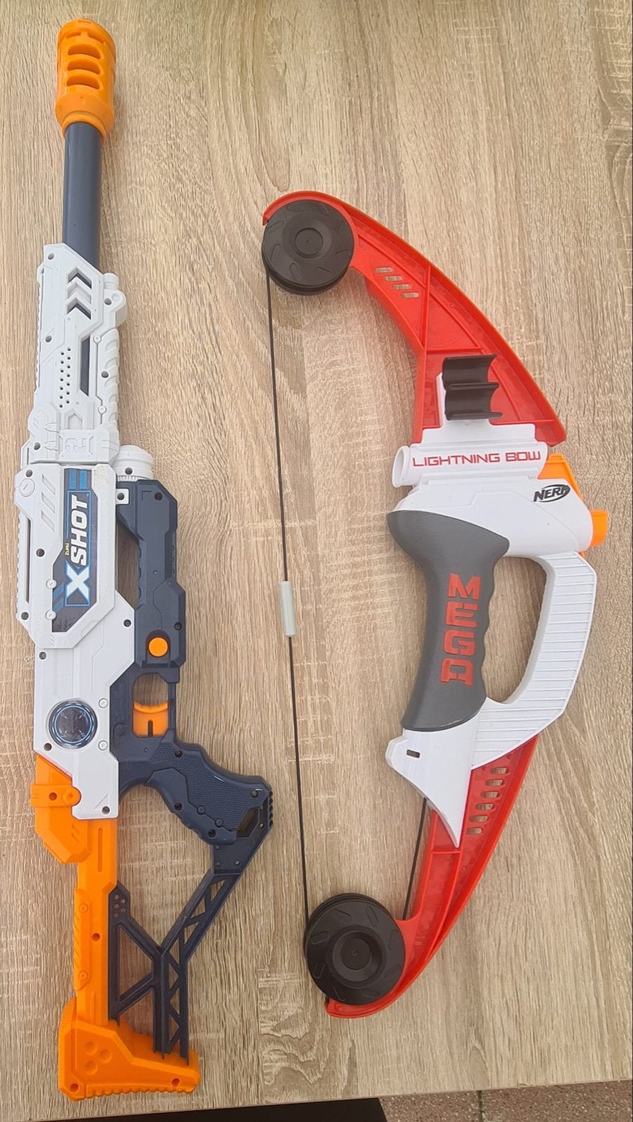 X-Shot Blaster en Nerf Mega Lightning Bow Set, Ophalen of Verzenden, Jongen of Meisje