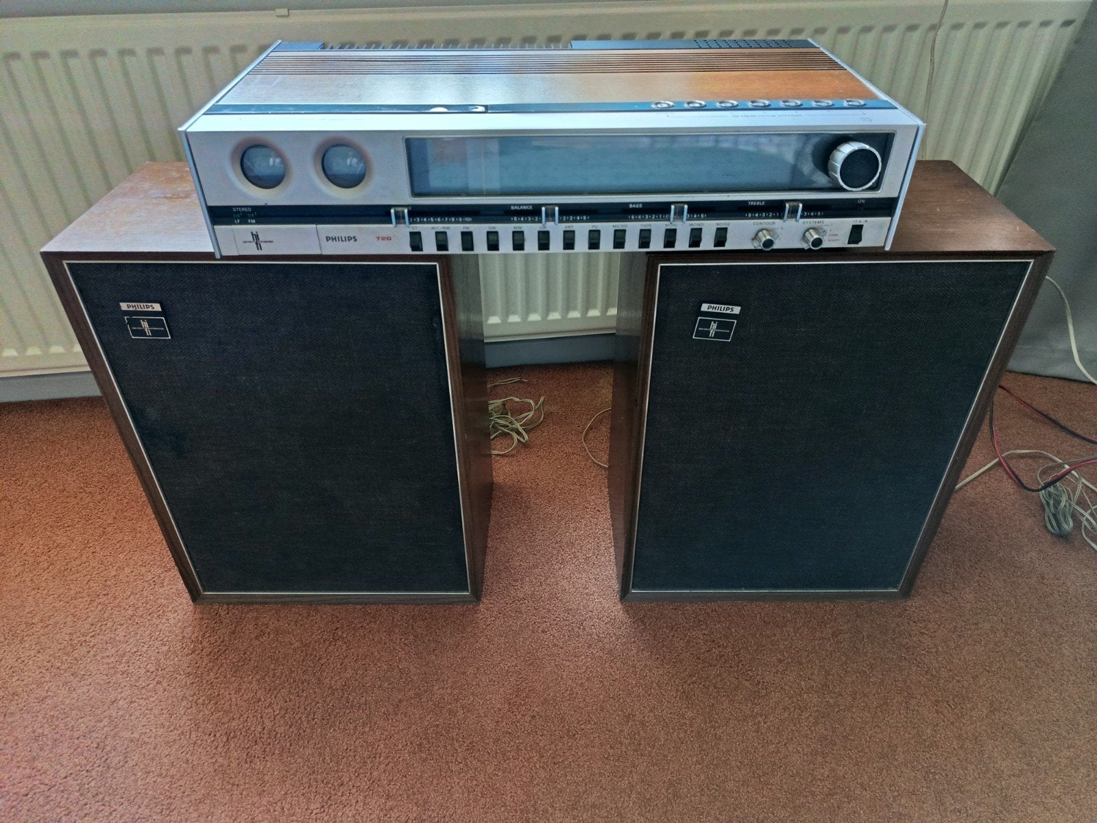 Philips 22RH720 receiver vissenoog met luidsprekers 22RH456, Ophalen
