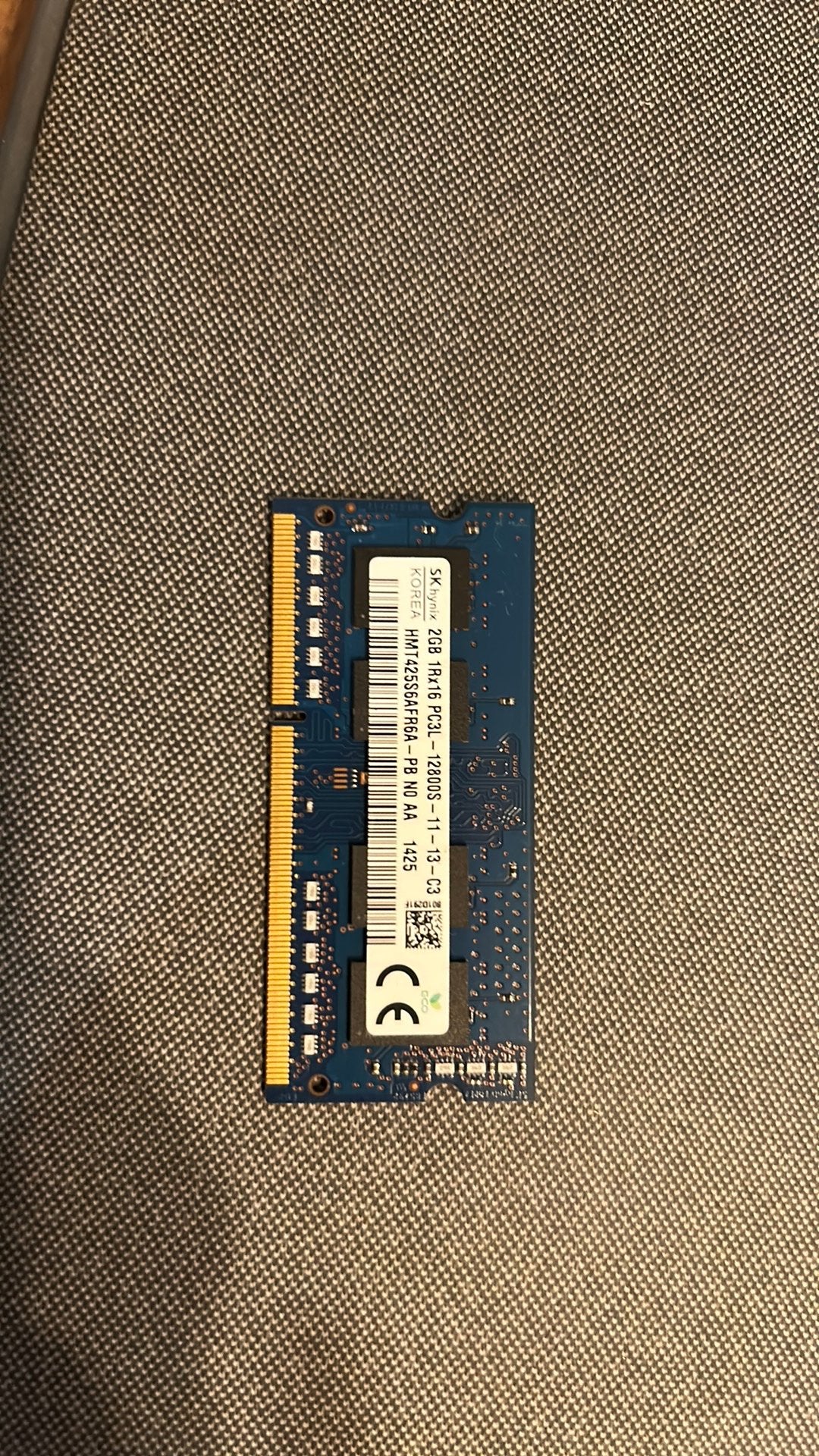 Laptopgeheugen - 2GB DDR3L-1600 SODIMM, Gebruikt, DDR3, Ophalen of Verzenden, 2 GB