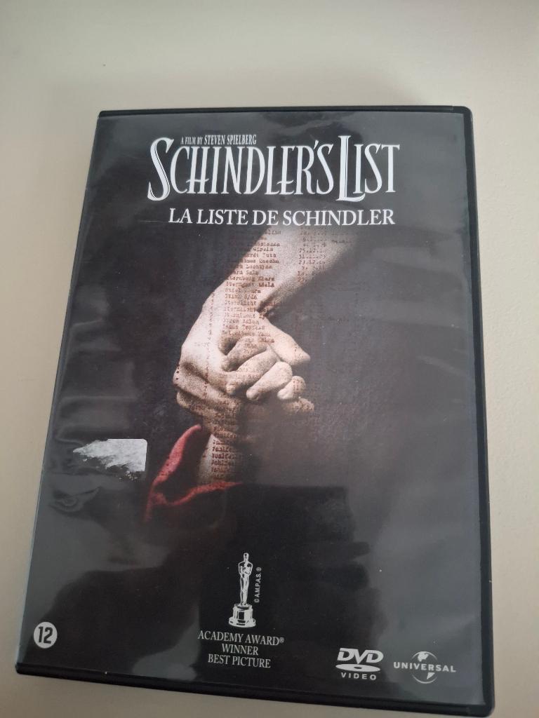 Dvd Schindler's List, Vanaf 12 jaar, Ophalen of Verzenden, Zo goed als nieuw