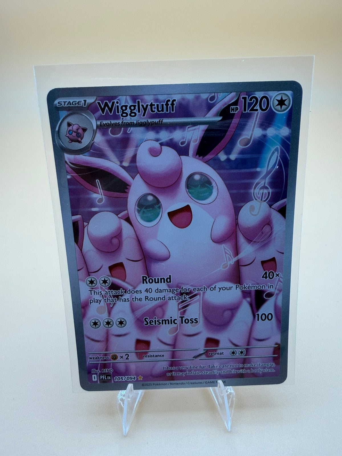 Wigglytuff 105/094 9x beschikbaar, Ophalen of Verzenden, Zo goed als nieuw