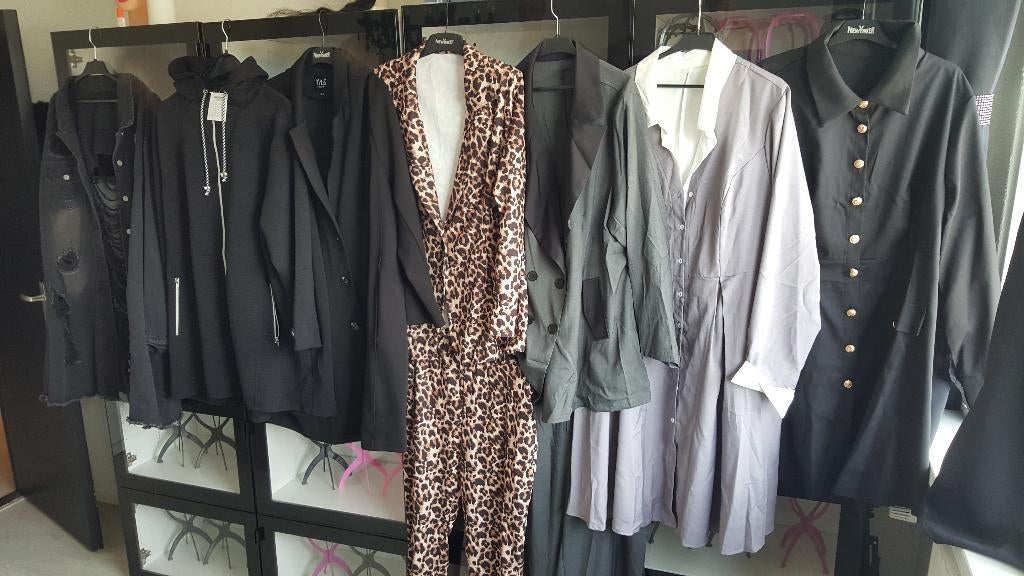 Allerlei Kleding maat 52/54 - Set - Jas - Pak - Jurk, Kleding | Dames, Grote Maten, Ophalen of Verzenden, Nieuw, Zwart, Overige typen