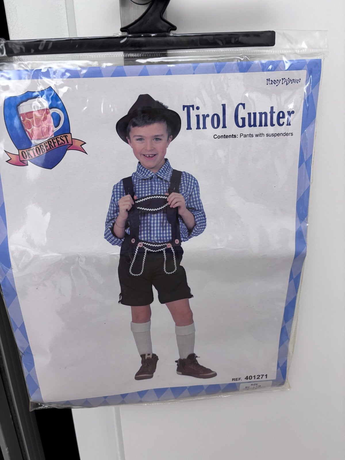 Oktoberfeest pakje jongen maat 116 - Donkerblauw, Kinderen en Baby's, Ophalen of Verzenden, Zo goed als nieuw, Jongen, Setje