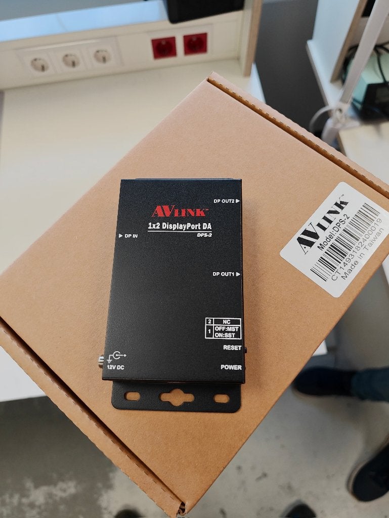 AVlink DPS-2, DisplayPort splitter #NIEUW#, AVlink, Nieuw, Ophalen of Verzenden, 13F.-1, No. 2, Jian 8th Rd., Zhonghe Dist., New Taipei City 235, Taiwan (R.O.C.)