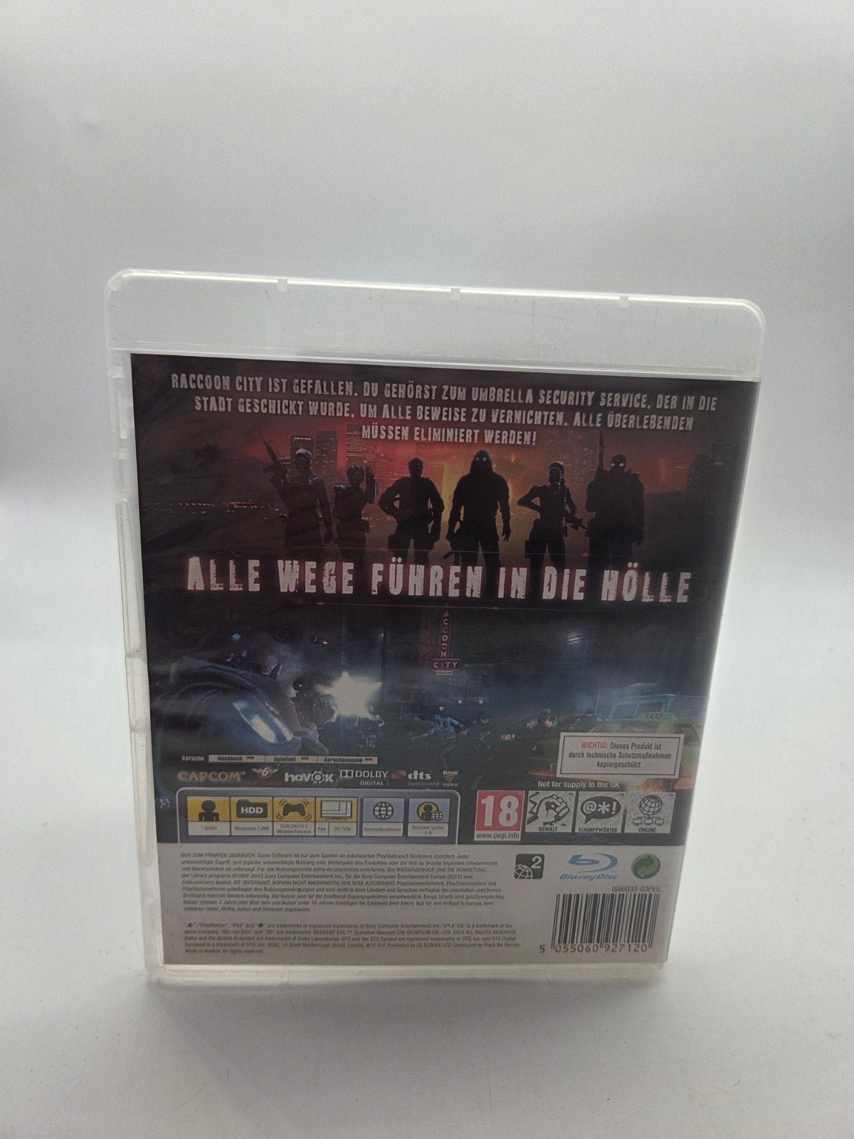 Resident Evil Operation Raccoon City PS3, Spelcomputers en Games, Online, Gebruikt, Vanaf 18 jaar, Ophalen of Verzenden