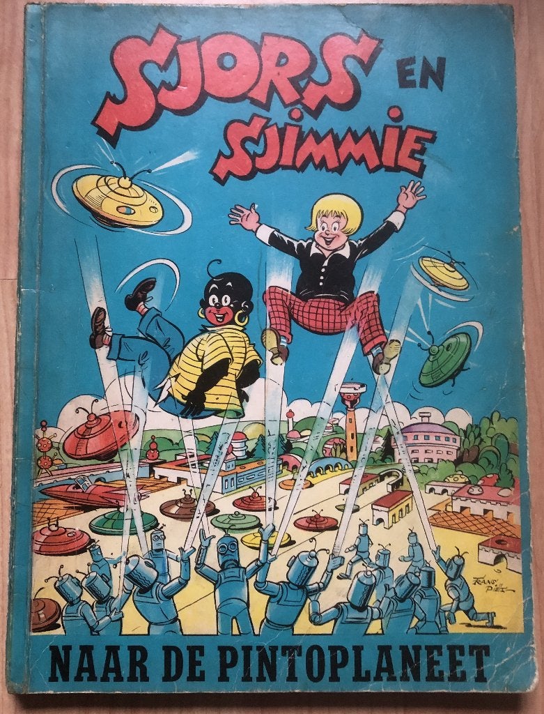 FRANS PIET - SJORS EN SJIMMIE - NAAR DE PINTOPLANEET - 1965, Eén stripboek, Ophalen of Verzenden, Zo goed als nieuw, Frans Piët
