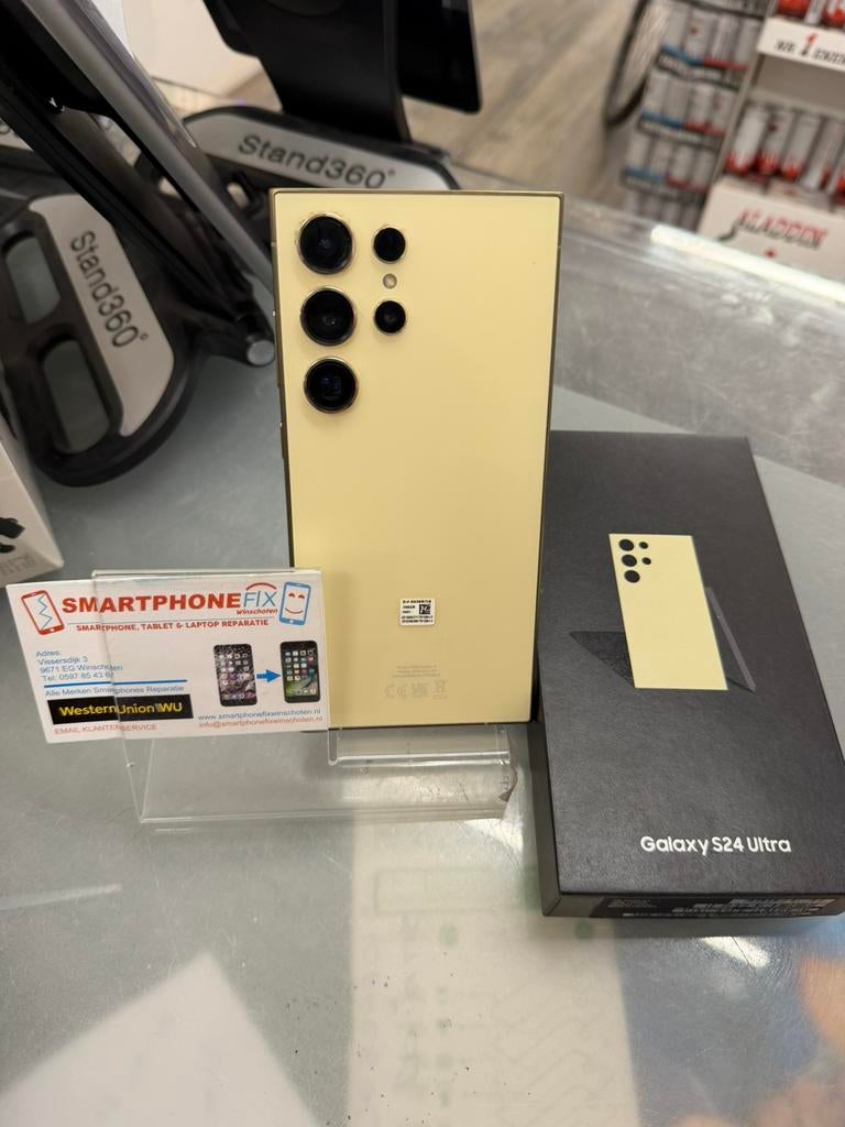 samsung galaxy s24 ultra 256gb t. yellow nieuwstaat+garantie, Samsung, Overige typen, Ophalen of Verzenden, Zo goed als nieuw