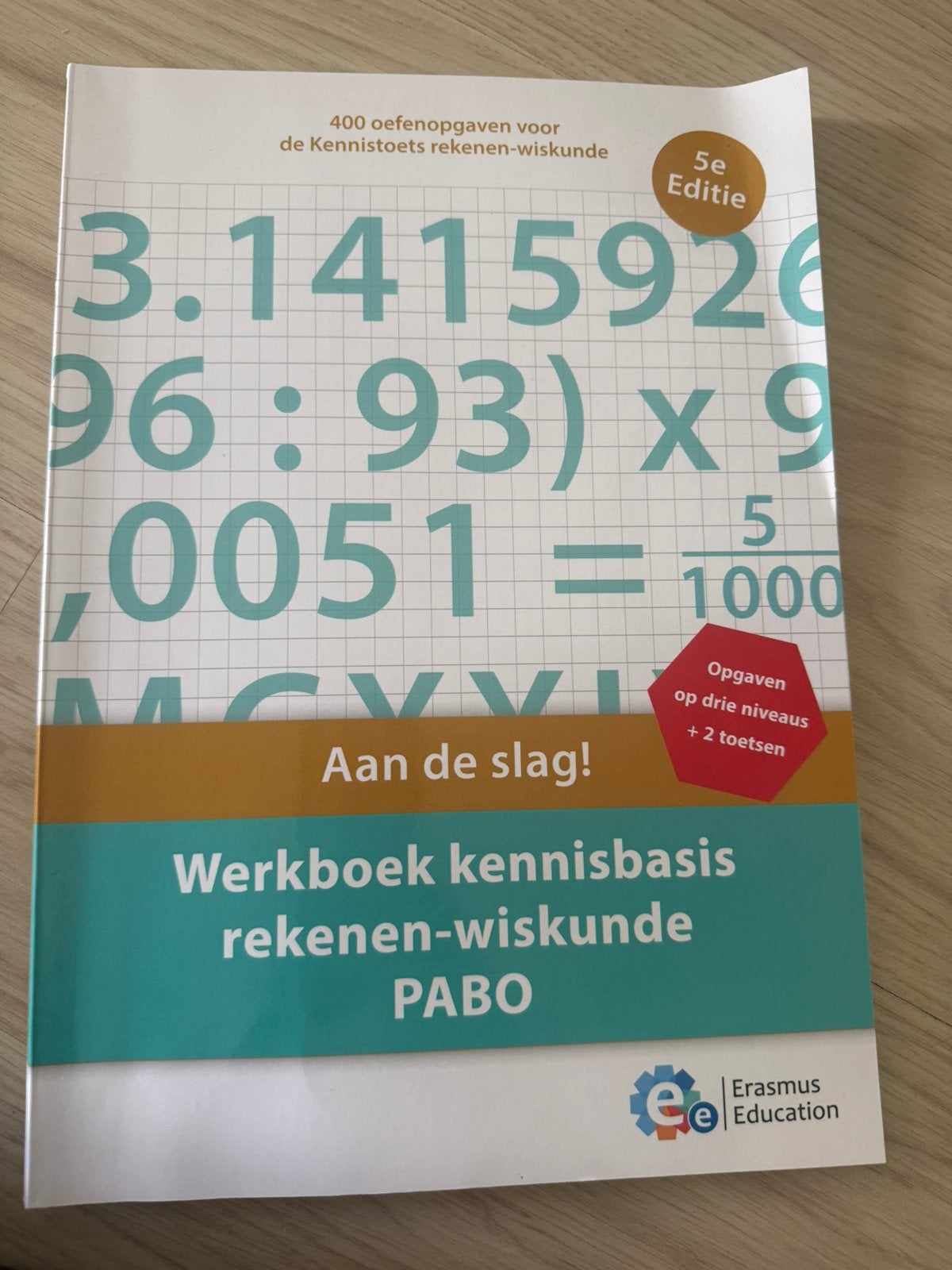 Werkboek kennisbasis rekenen-wiskunde PABO, Boeken, Verzenden, Beta, Zo goed als nieuw, HBO