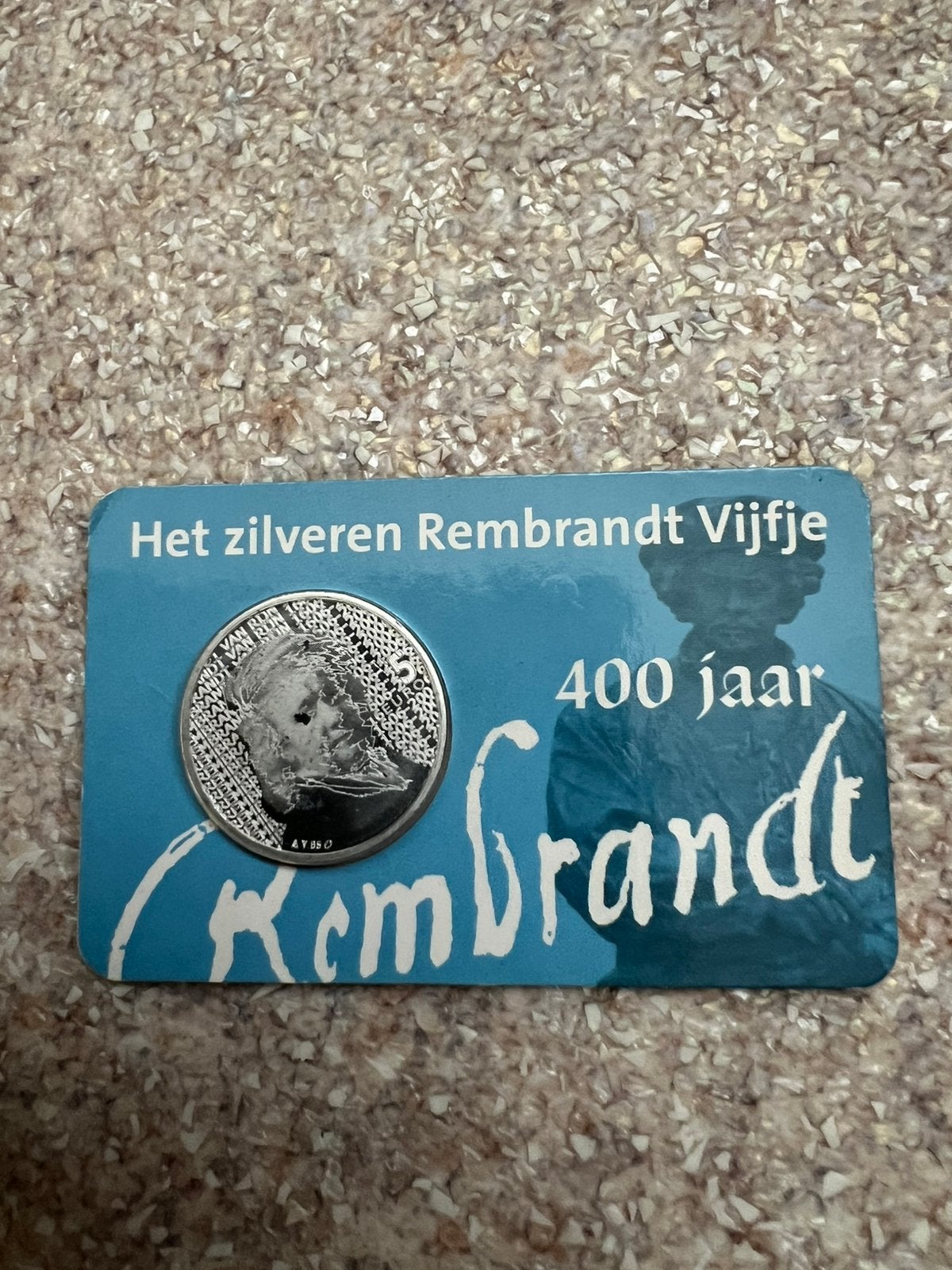 Het zilveren Rembrandt vijfje, Postzegels en Munten, Ophalen, 5 euro, Zilver