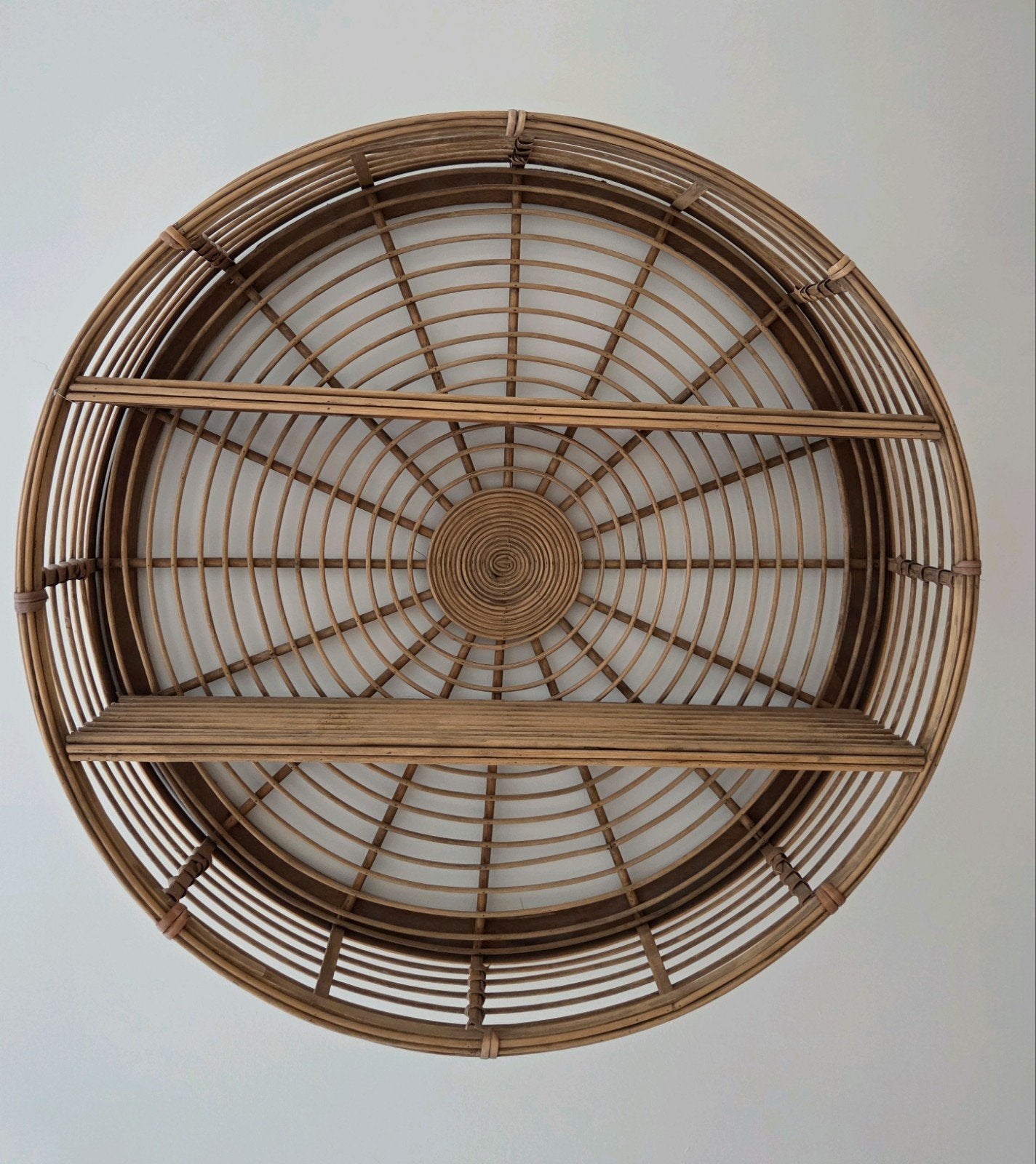 Wandrek riet ø 60cm, Huis en Inrichting, Gebruikt, Boho, 60 cm, Ophalen of Verzenden