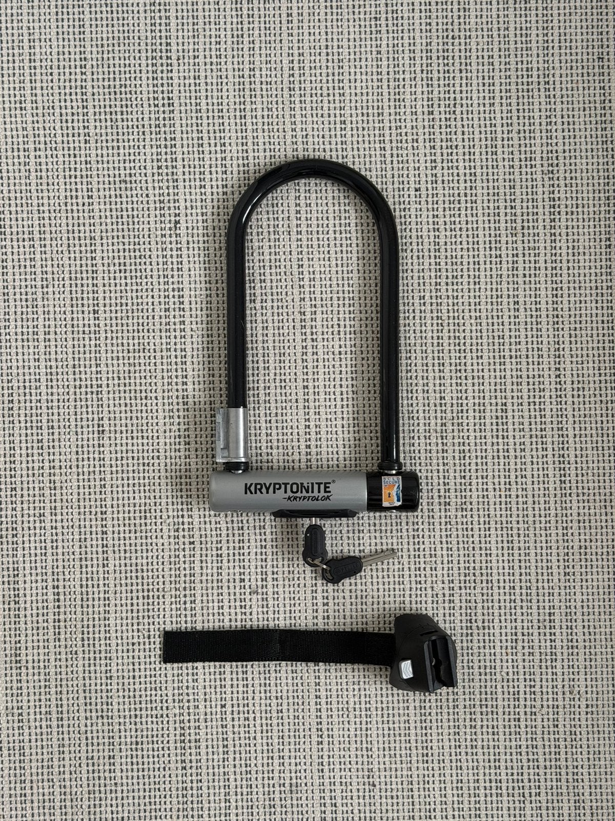 Kryptonite Kryptolok + 2 KryptoFlex Cables ART2 U-lock, Fietsen en Brommers, Ophalen, Nieuw, Beugelslot