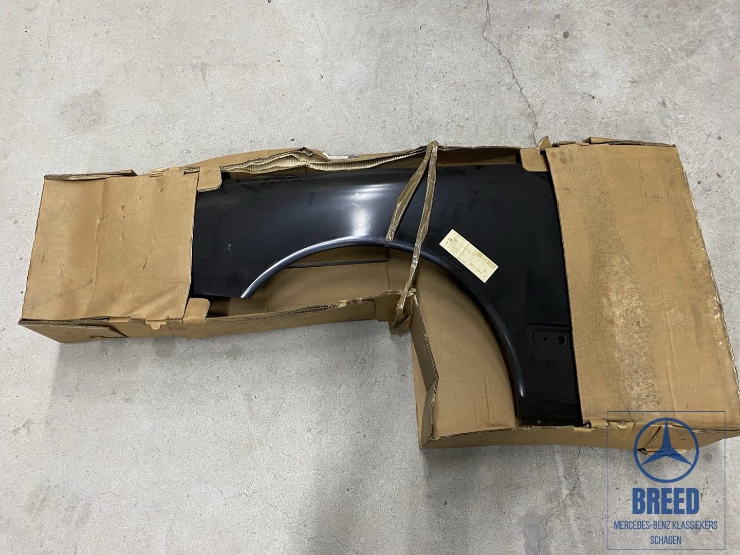 NOS voorscherm links voor Mercedes-Benz W210 E-Klasse, Ophalen, -, Nieuw, Spatbord