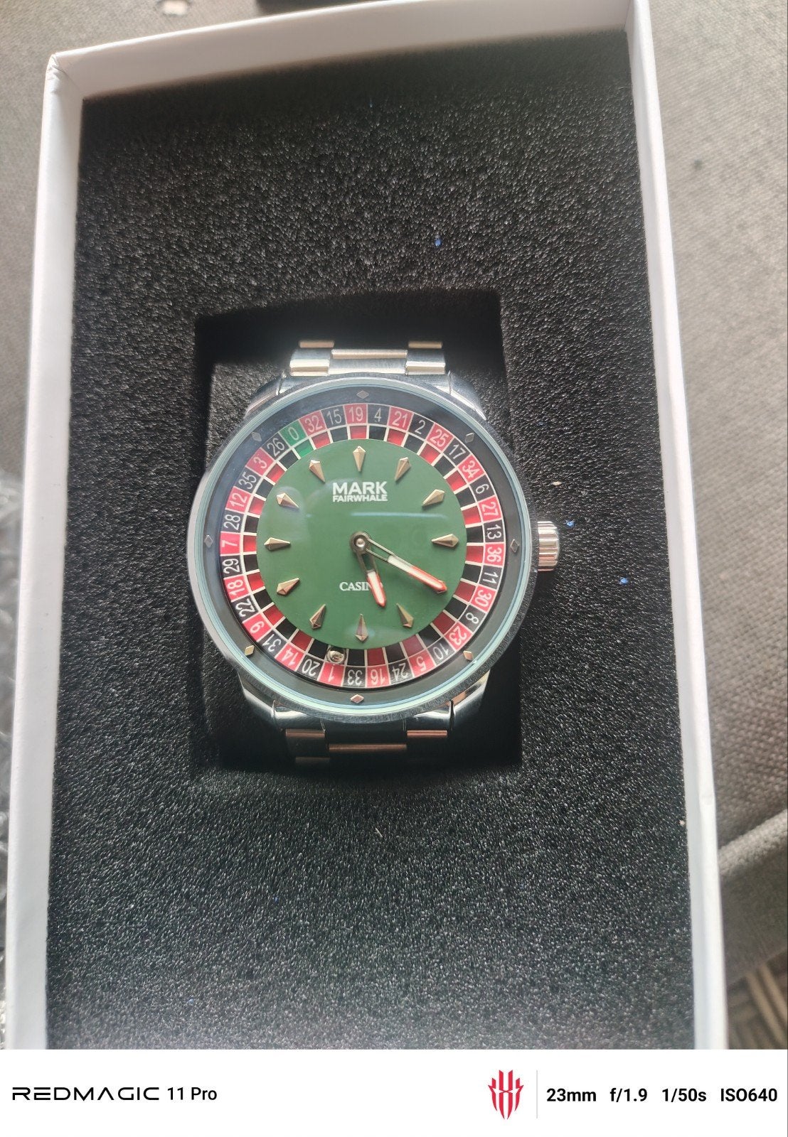 Casino Roulette Horloge, Overige merken, Staal, Staal, Polshorloge