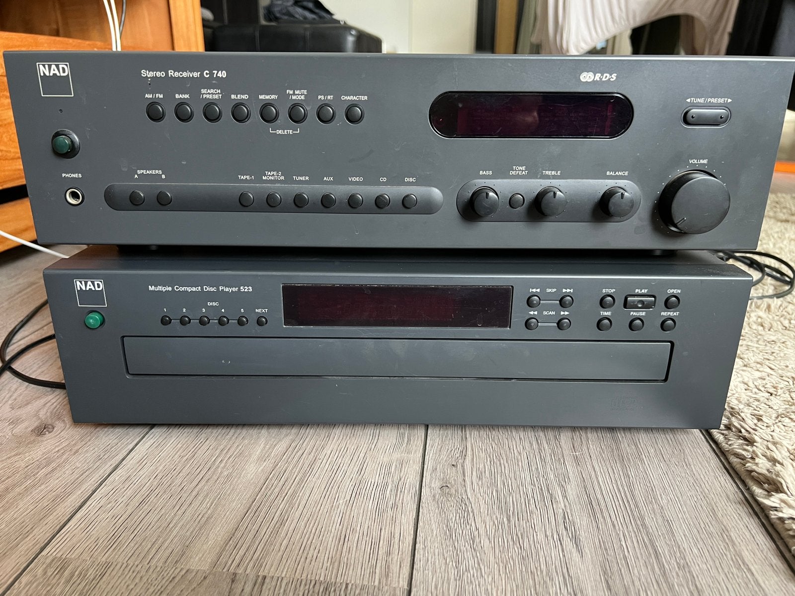 NAD Stereo Receiver C740 + Disc Player 523, Ophalen of Verzenden, Gebruikt, Overige merken