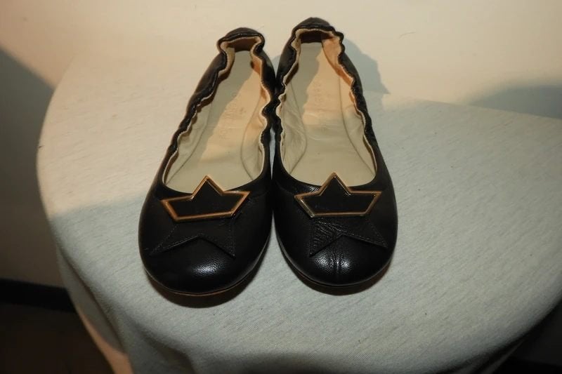 See by Chloe leren instappers ster deels goud hardware 36