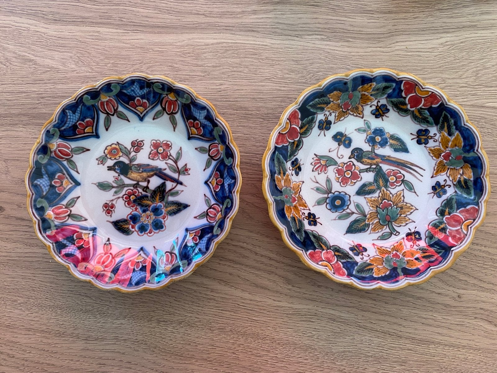 2 prachtige vintage Makkum wandbordjes 1945-1960, Ophalen