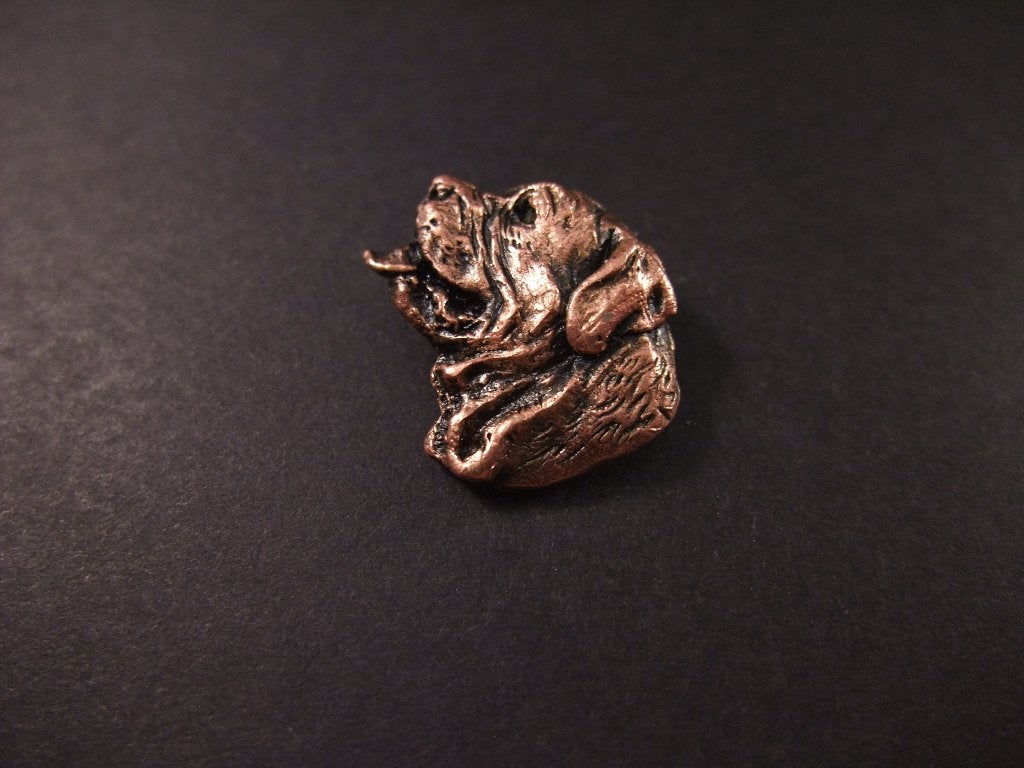 Bordeauxdog (Franse Mastiff) koperkleurige pin, Ophalen of Verzenden, Gebruikt, Overige onderwerpen