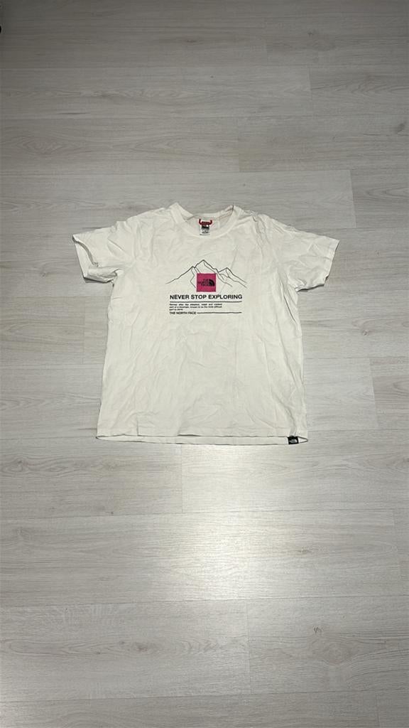 The North Face t-shirt print - white, Ophalen of Verzenden, Zo goed als nieuw, Maat 46 (S) of kleiner, Wit