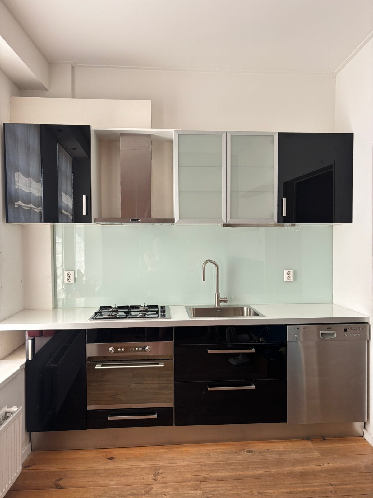 IKEA keukenkastjes, Ophalen, Gebruikt, Zwart, Enkelwandige keuken