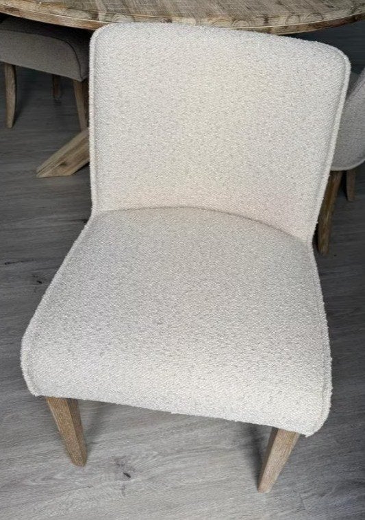 Eetkamerstoel Westwing | beige |eikenhout |zo goed als nieuw, Ophalen, Zo goed als nieuw, Bruin, Vijf, Zes of meer stoelen