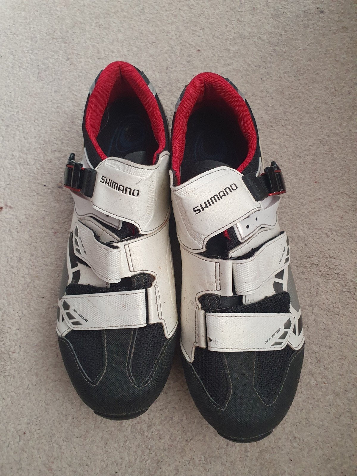 Shimano fietsschoenen (maat 43) met fietsbroek, Gebruikt, Heren, Schoenen, Overige maten
