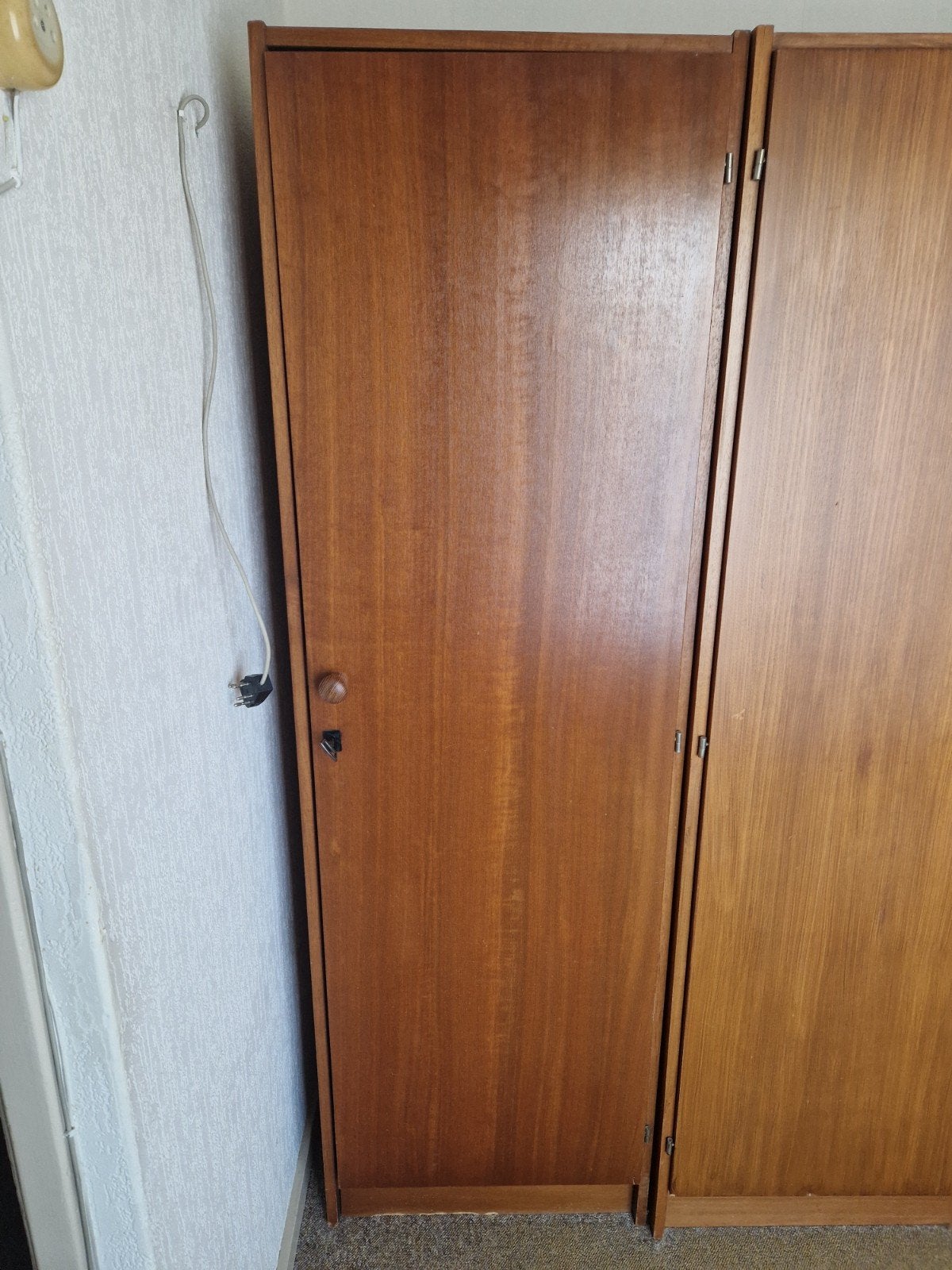 Vintage kledingkast/linnenkast - 166x51x53 cm, Huis en Inrichting, Kasten | Kledingkasten, Ophalen, Gebruikt, 50 tot 100 cm, Overige houtsoorten