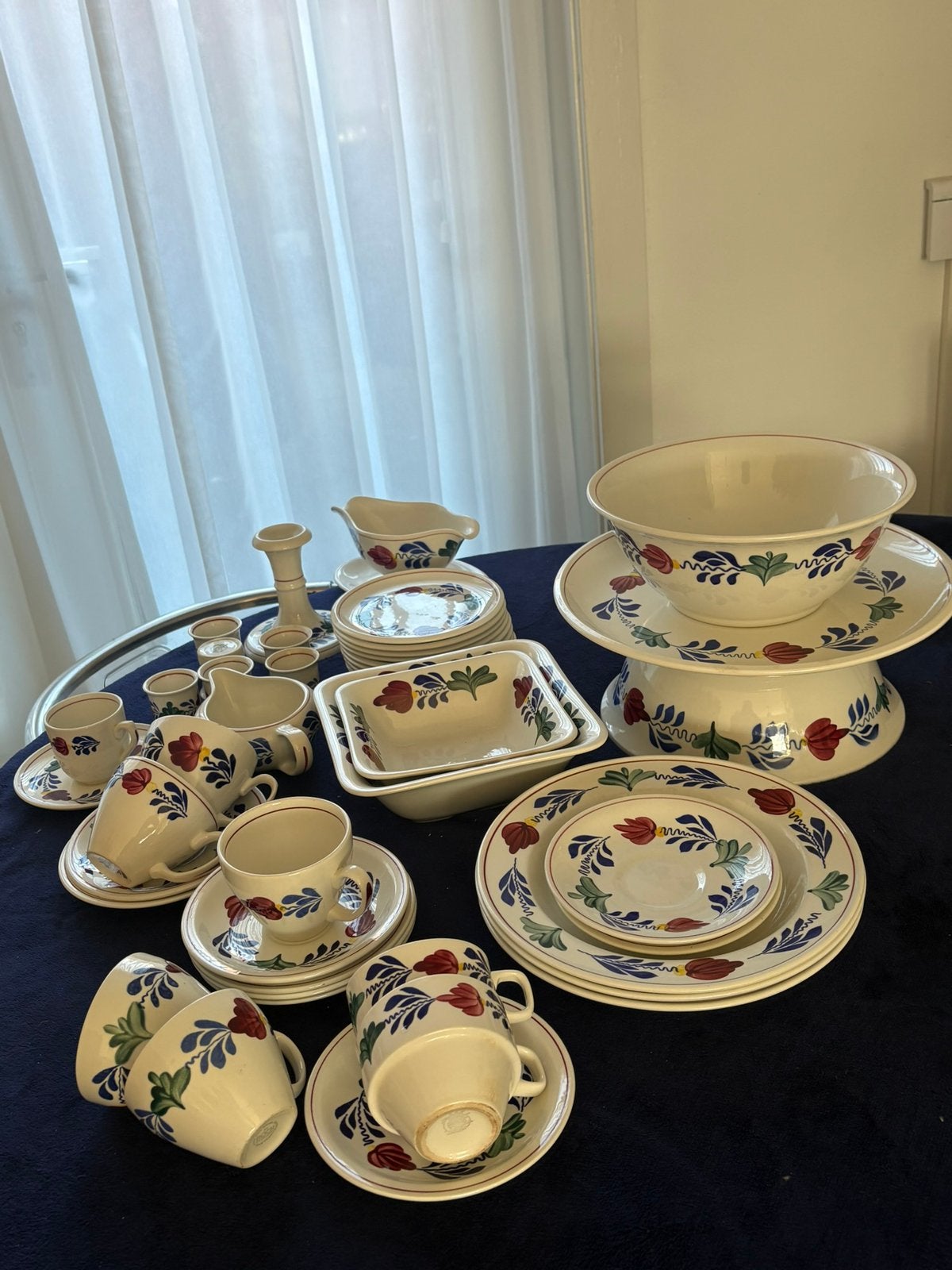 Vintage Boerenbond serviesset ( Royal Boch, jaren ‘70/‘80, Antiek en Kunst, Ophalen