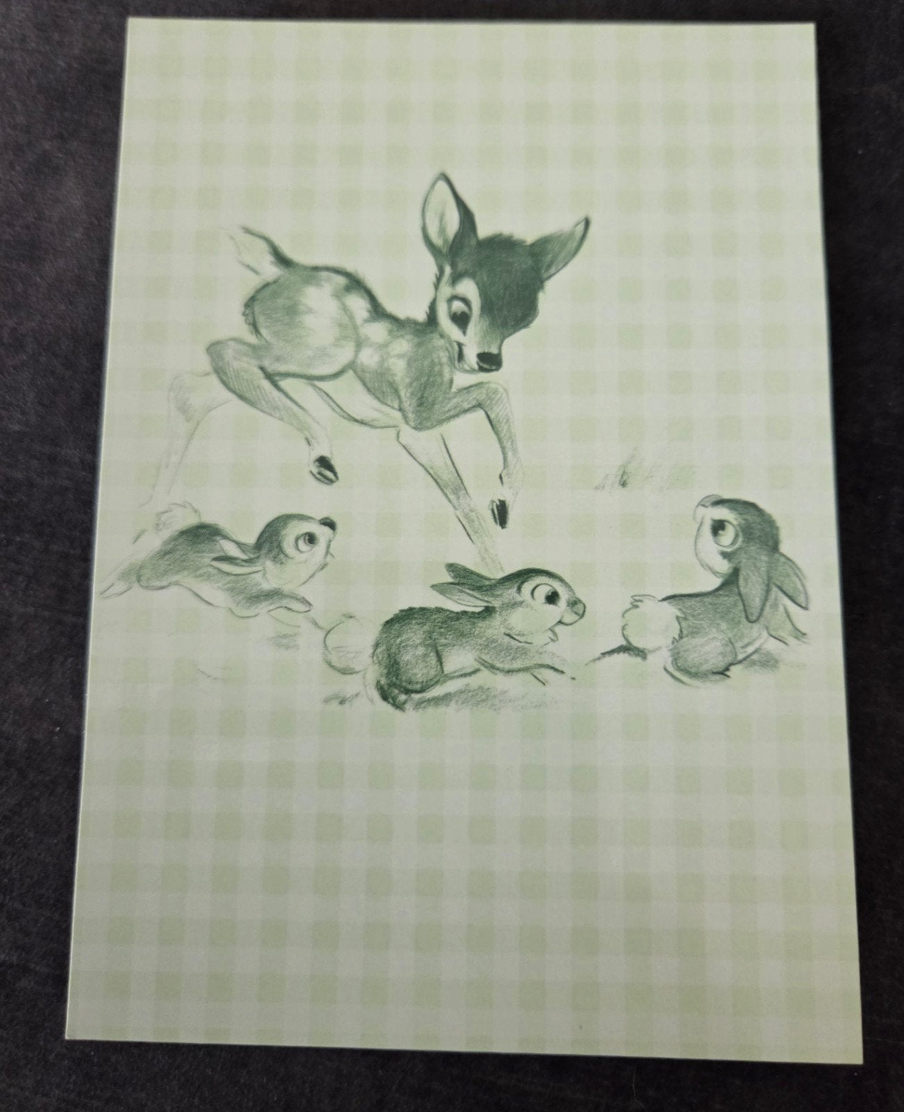 Disney Bambi en vriendjes ansichtkaart, Verzamelen, Verzenden, 1960 tot 1980, Ongelopen, Kinderen