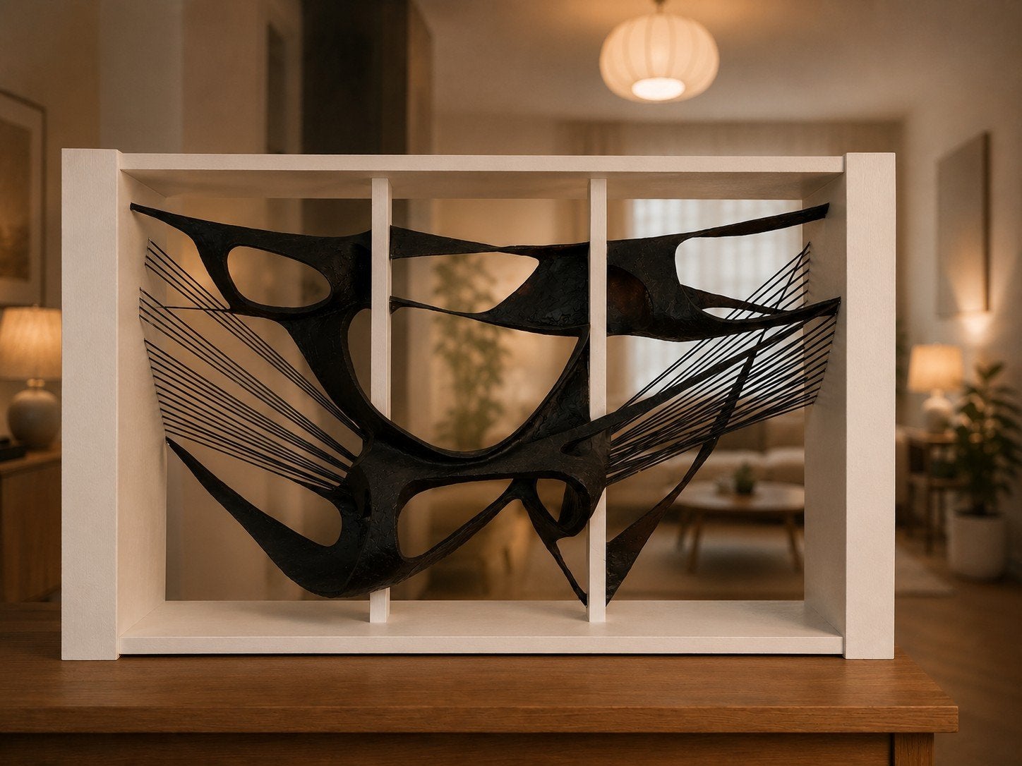 Groot brutalisme mid-century modern kunst object, Ophalen, Wanddecoratie, Meerkleurig, Overige materialen
