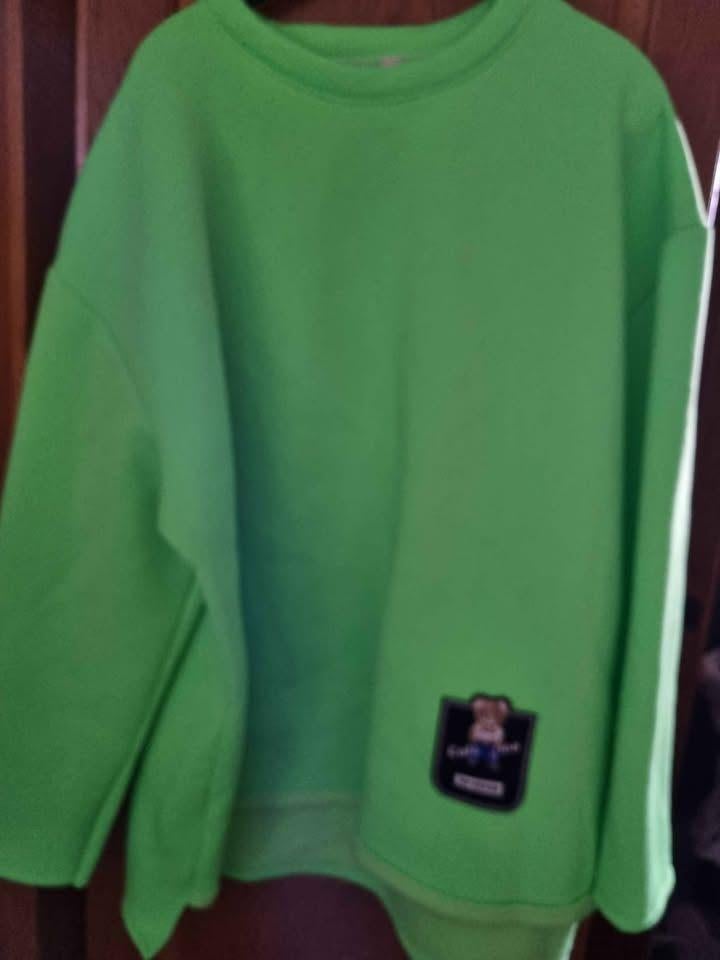 neon groen sweater, Maat 46/48 (XL) of groter, Ophalen of Verzenden, Zo goed als nieuw, Lange mouw