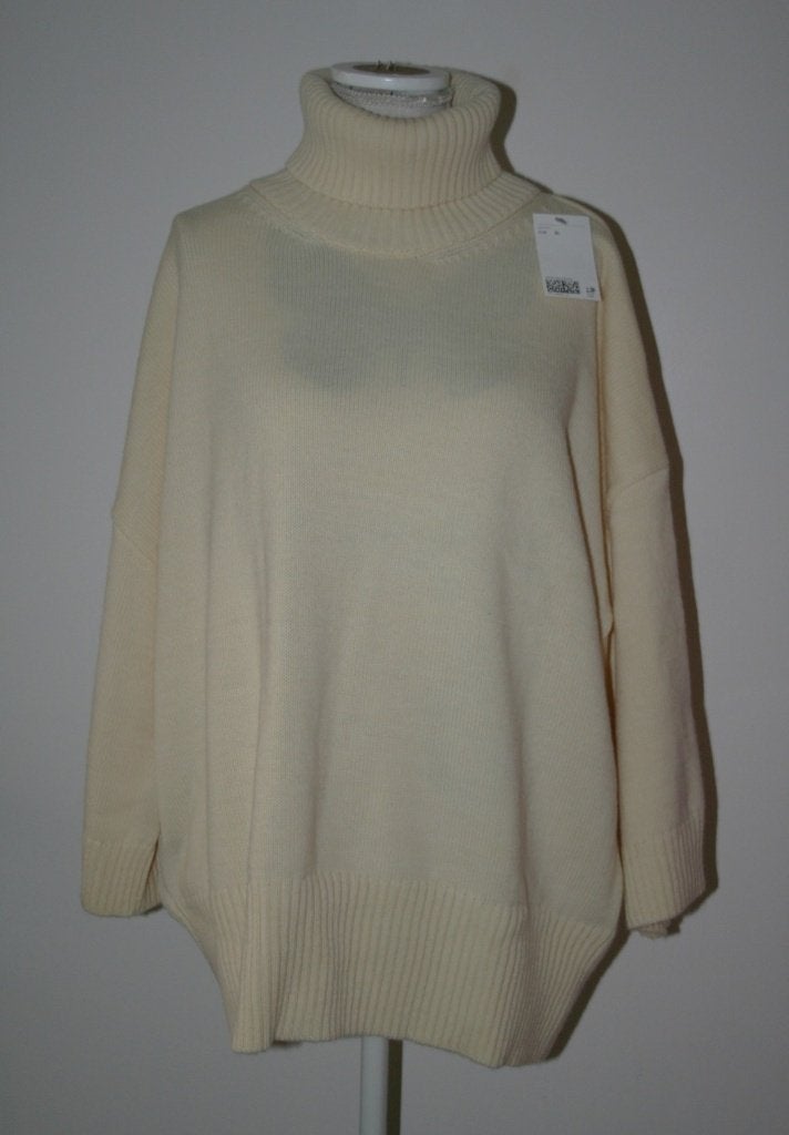 H&M nieuw creme kleur coltrui mt 44 46 XL, H&M, Verzenden, Beige, Maat 46/48 (XL) of groter