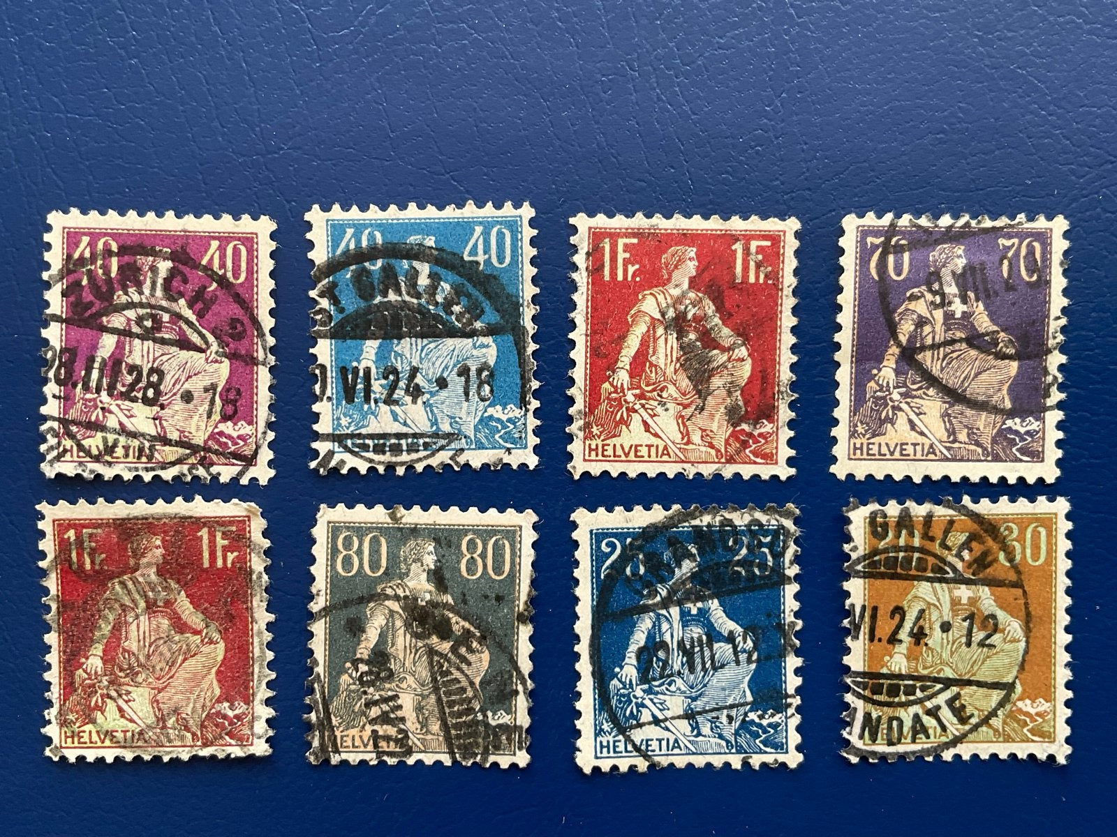 Zwitserse 'Zittende Helvetia' postzegels (1862-1881), Verzenden, Gestempeld