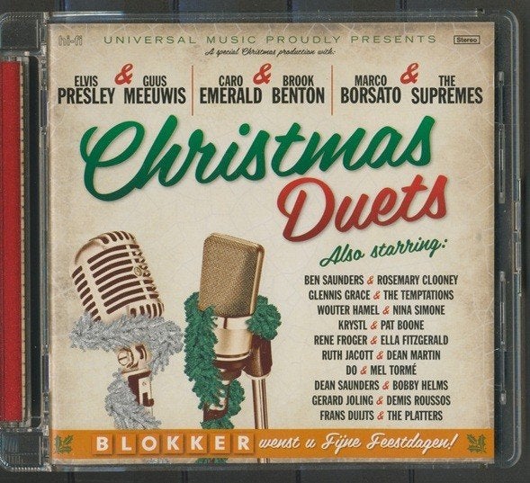 CD 2011 Christmas Duets Elvis Presley enz. Kertst CD-161 jdu, Ophalen of Verzenden, Zo goed als nieuw, Kerst