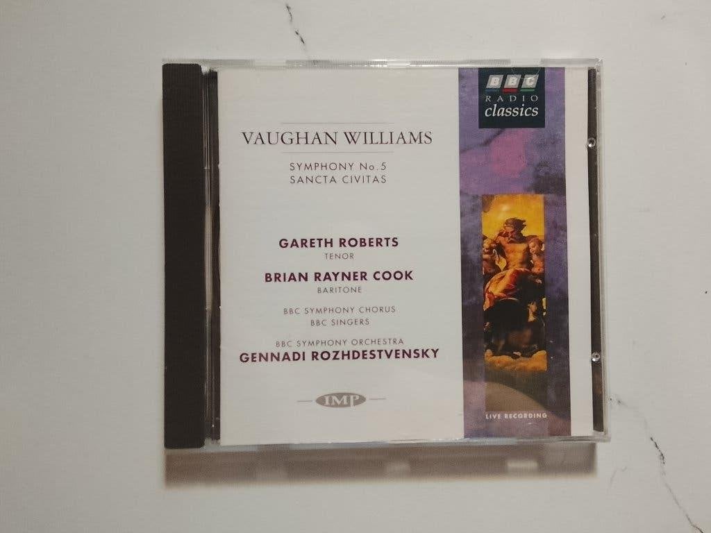 Vaughan Williams Symphony 5 & Sancta Civitas Rozhdestvensky, Modernisme tot heden, Ophalen of Verzenden, Zo goed als nieuw, Orkest of Ballet