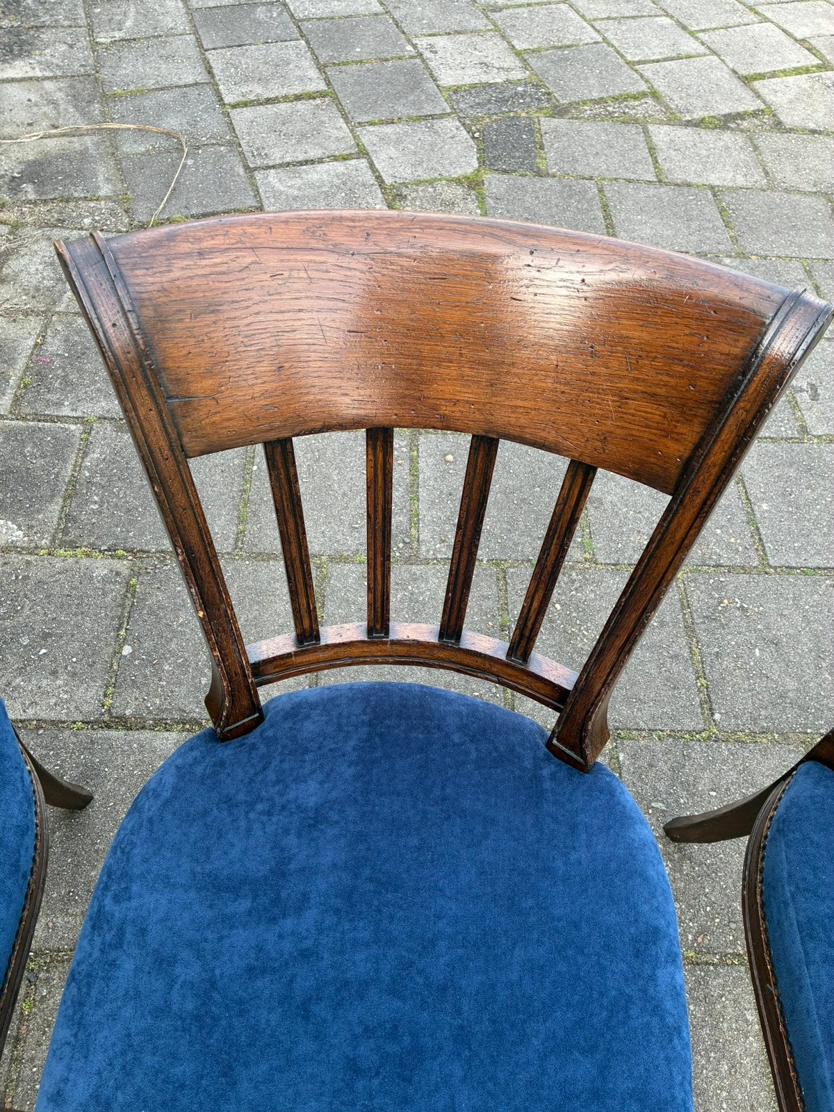 6 Royal Rac eetkamerstoelen – 2 armstoelen – nieuw bekleed, Antiek en Kunst, Ophalen
