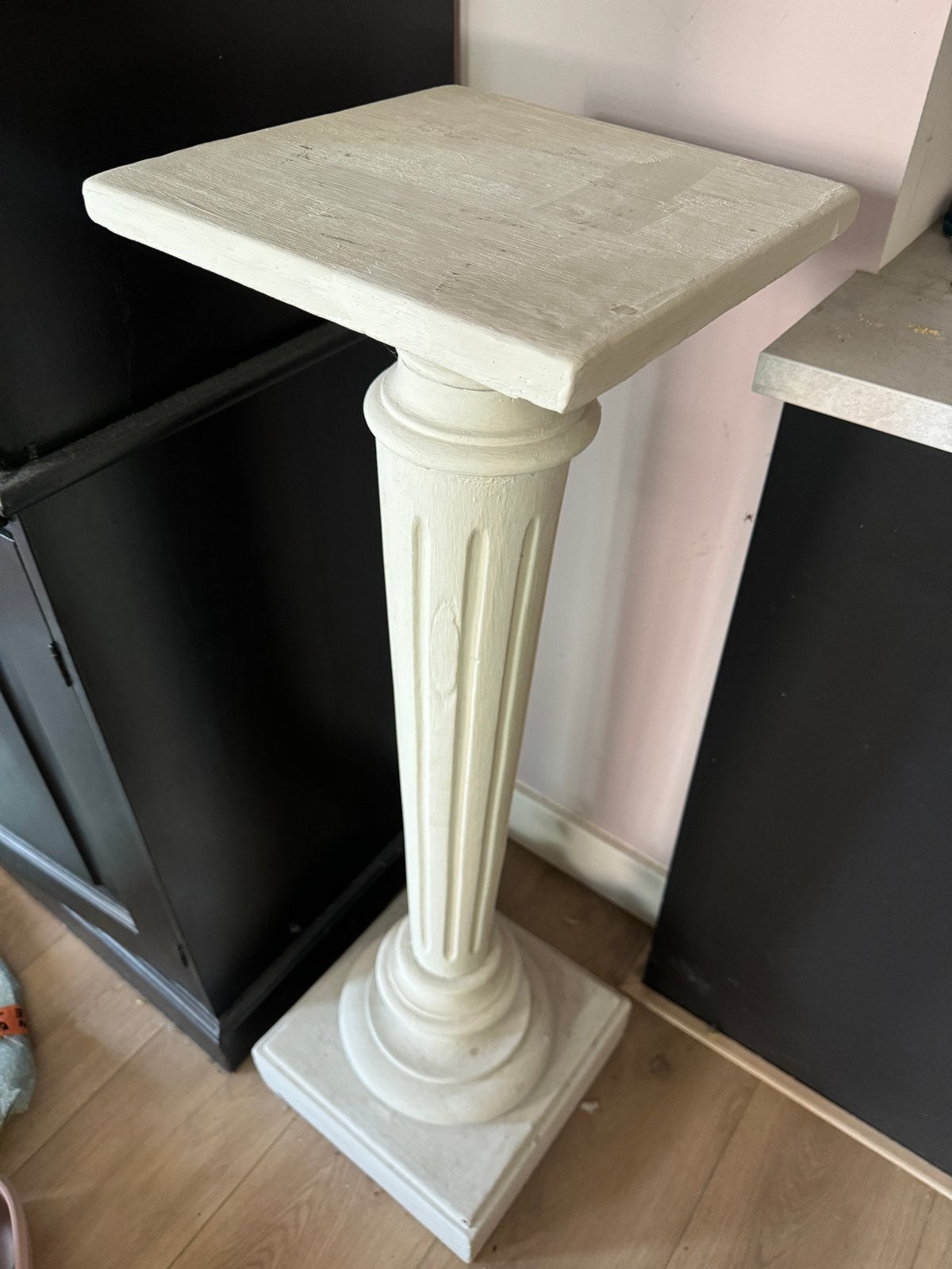 Houten pilaar met betonlook verf - Eyecatcher!, Ophalen, Gebruikt