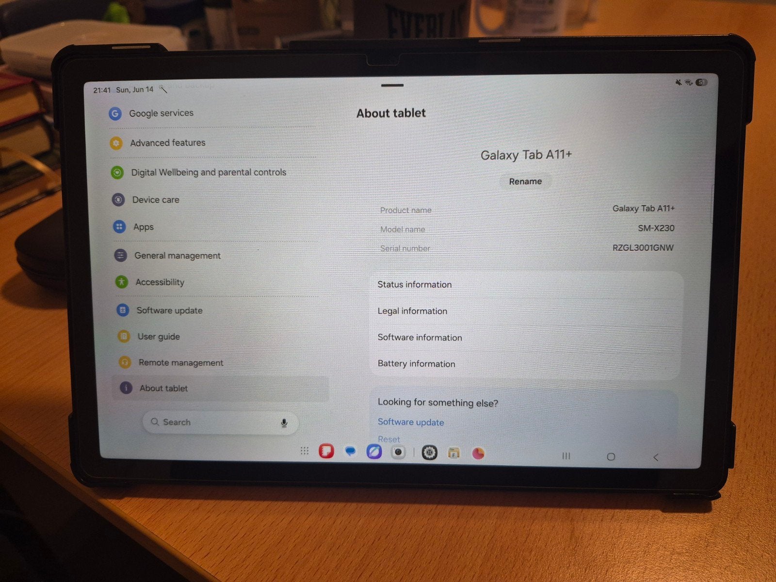 Samsung Galaxy tablet a11 +, Computers en Software, Android Tablets, 13 inch of meer, Ophalen of Verzenden, Zo goed als nieuw