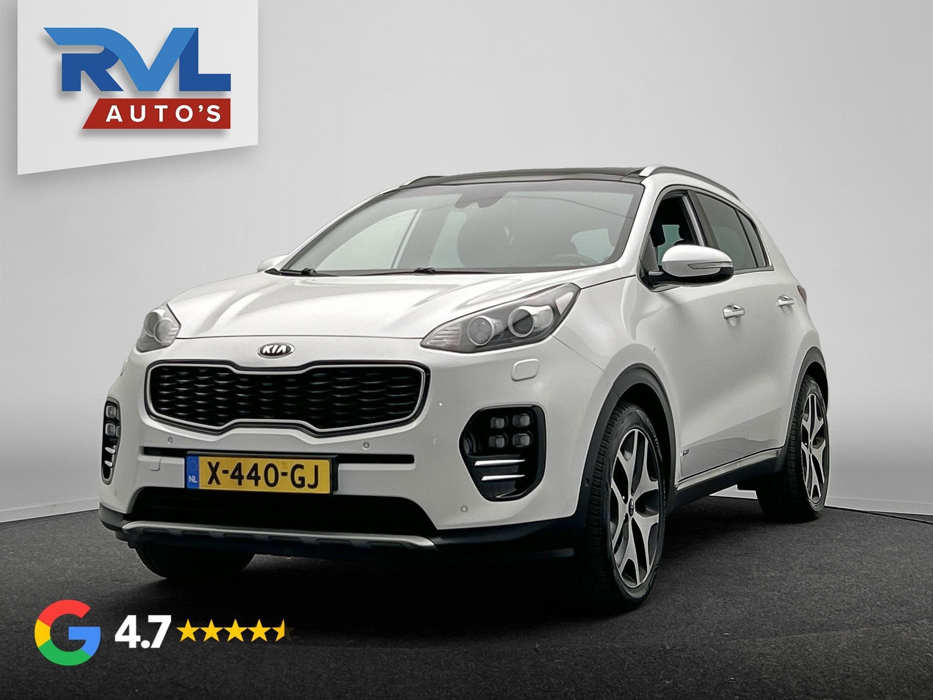 Kia Sportage 1.6 T-GDI 4WD GT-Line PlusLine | Dealer ondh. |, Auto's, Kia, Gebruikt, 4 cilinders, Wit, Leder