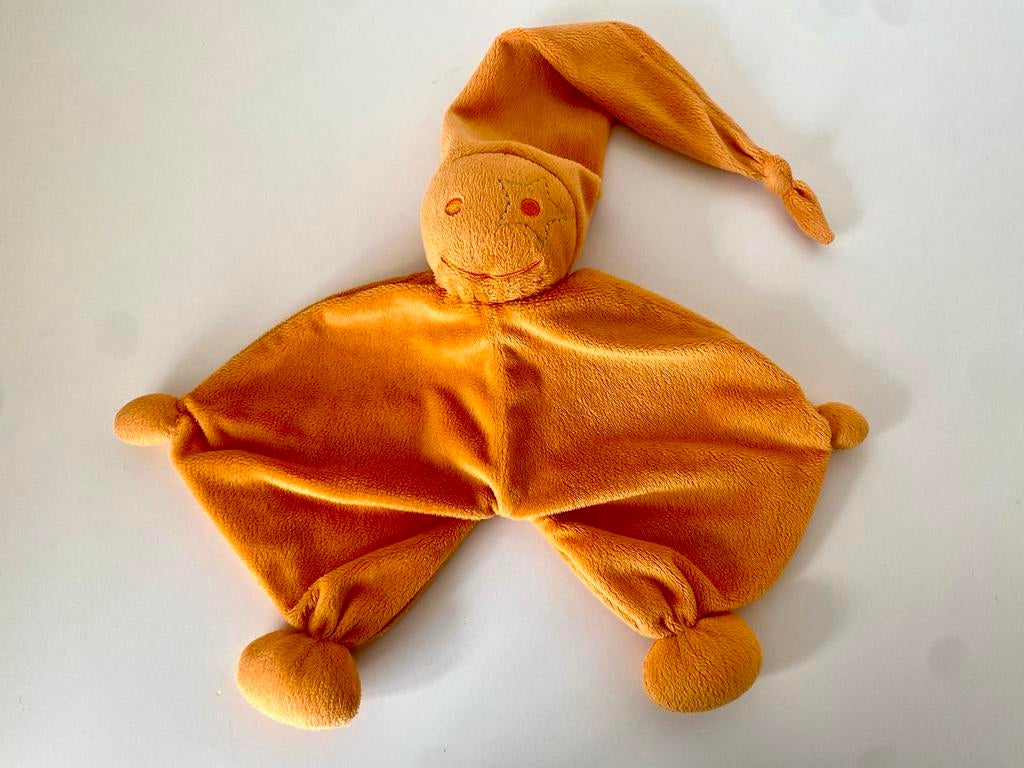 Prénatal Knuffeldoekje Oranje met Mutsje, Ophalen of Verzenden, Zo goed als nieuw, Overige typen