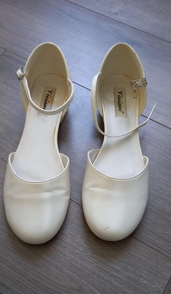 Open schoenen ivoorkleur, Kleding | Dames, Schoenen, Schoenen met lage hakken, Wit, Viliane, Ophalen of Verzenden