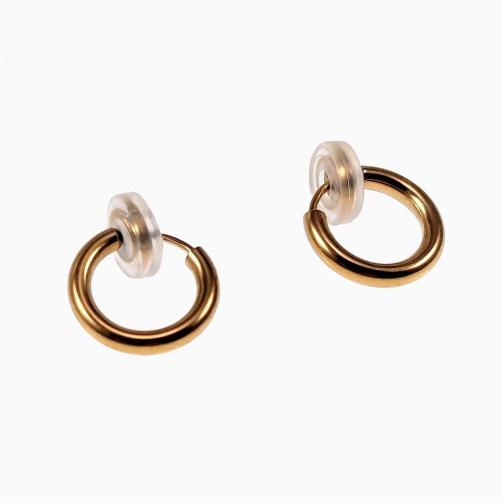 12mm Clip Oorringen Dames Heren Verguld Staal Fake Oorbellen, Overige materialen, Hangers, Birgitta-Gracht 33, 6465 EL Kerkrade, Nederland