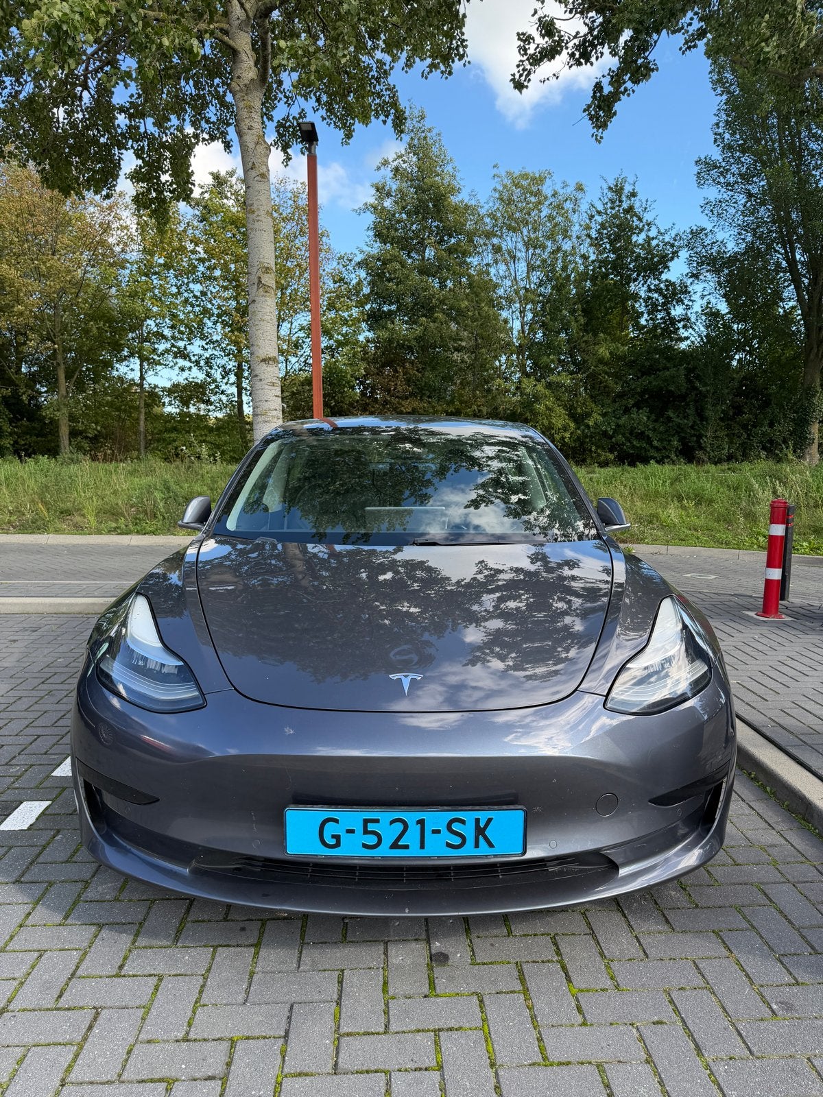 Tesla Model 3 2019 Grijs rwd taxiklaar, Automaat, Origineel Nederlands, Sedan, Zilver of Grijs