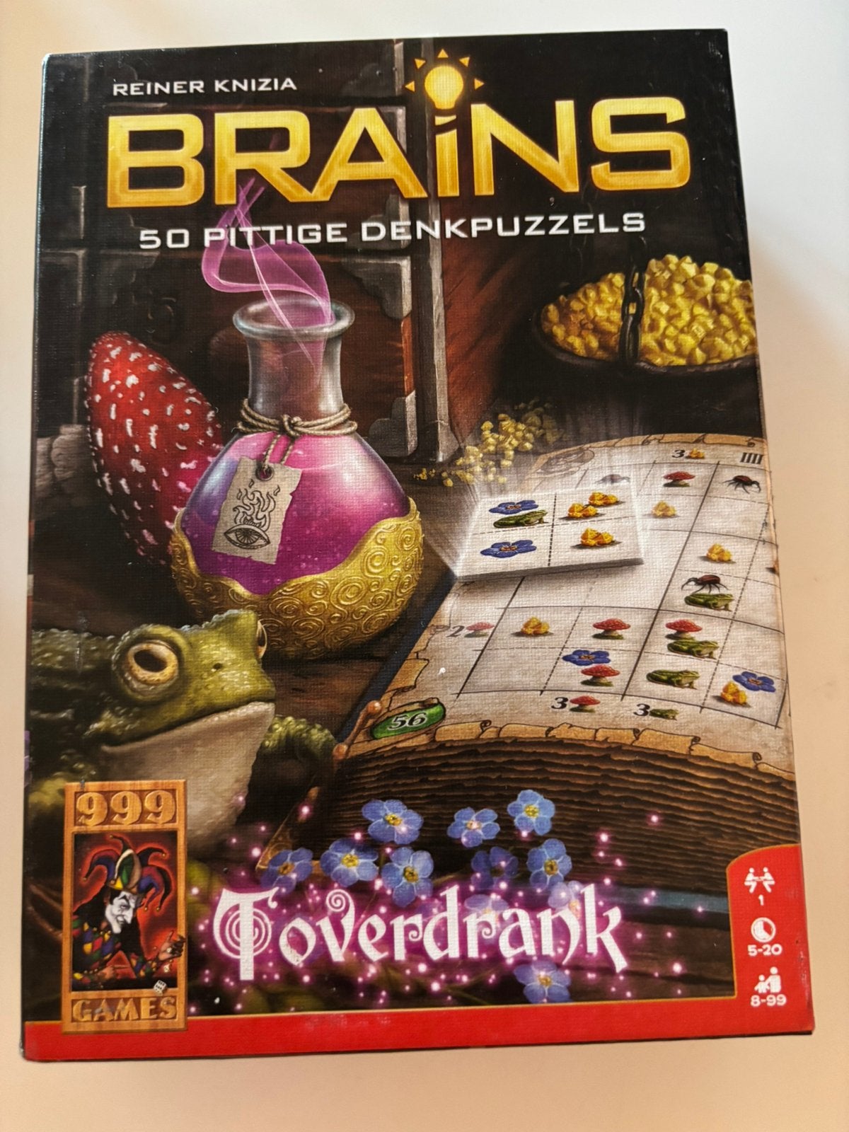 Brains: Toverdrank van uitgever 999 Games door Reiner Knizia, Ophalen of Verzenden, Zo goed als nieuw