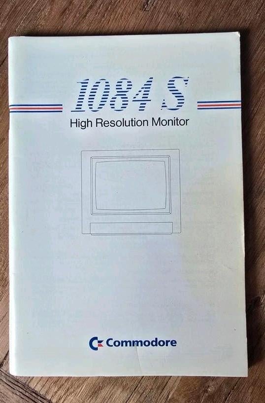 Handleiding Commodore 1084S monitor, Computers en Software, Ophalen of Verzenden, Commodore