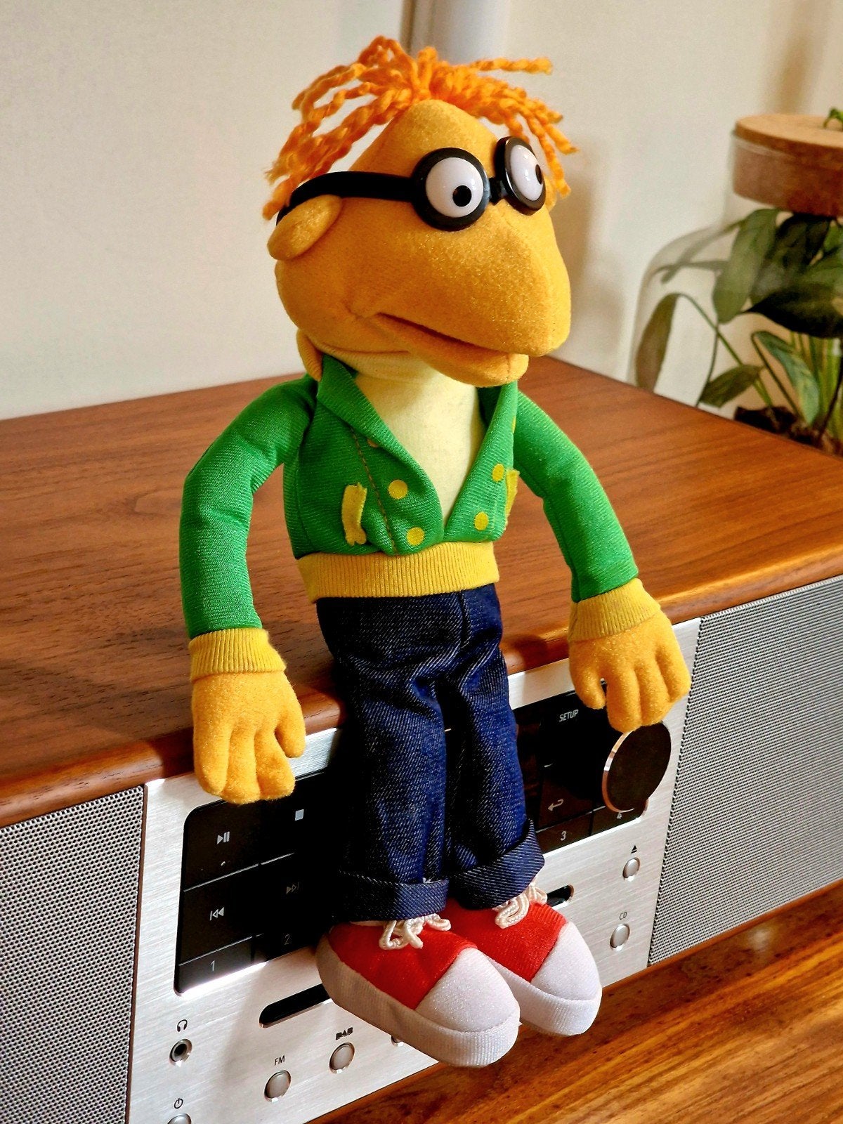 Zeldzame Scooter pop Walt Disney world Jim Henson Muppets, Verzamelen, Poppen, Ophalen of Verzenden, Zo goed als nieuw, Pop, Levensecht of Reborn