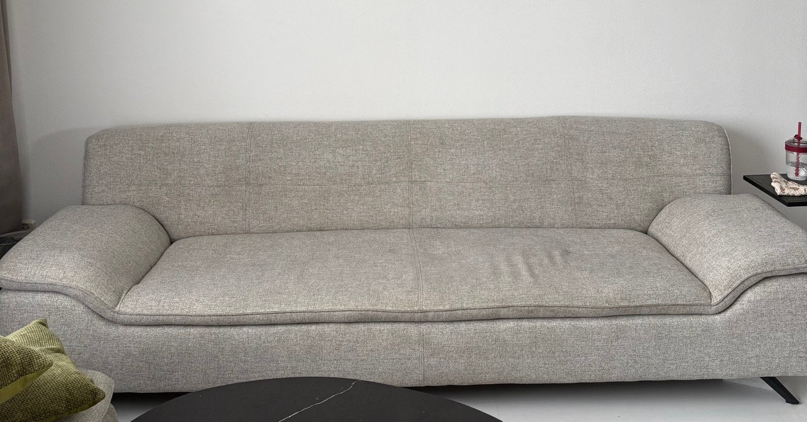 GRATIS AFHALEN 3-zitsbank XOOON Odense, Huis en Inrichting, Banken | Bankstellen, Ophalen, Gebruikt, 75 tot 100 cm, Stof