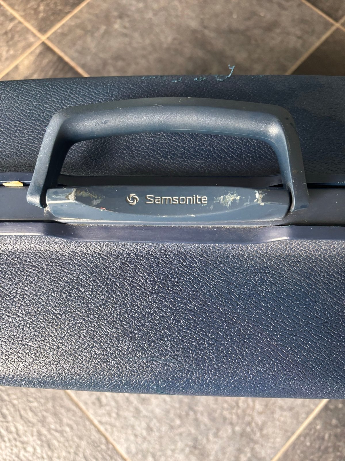 Samsonite Koffer - Vintage Blauw, Gebruikt, Hard kunststof, 45 tot 55 cm, Slot