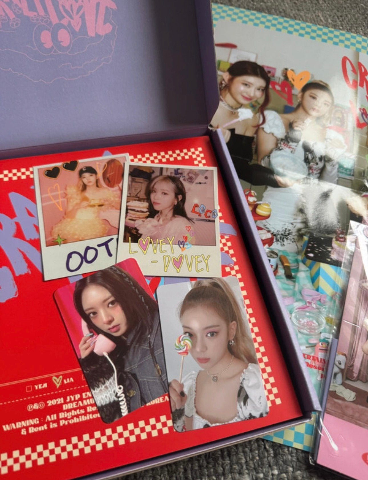 Itzy album Crazy in love (Lia versie), Verzenden, Zo goed als nieuw, Album