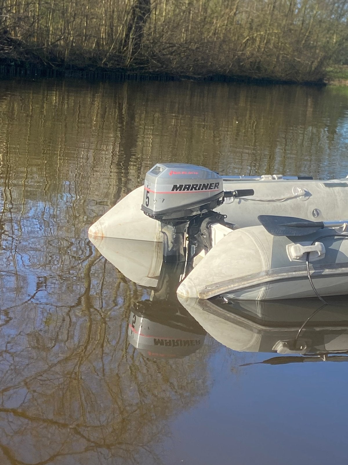 Rib met Mariner 8 PK buitenboordmotor, Overige materialen, Ophalen, Overige merken, Gebruikt
