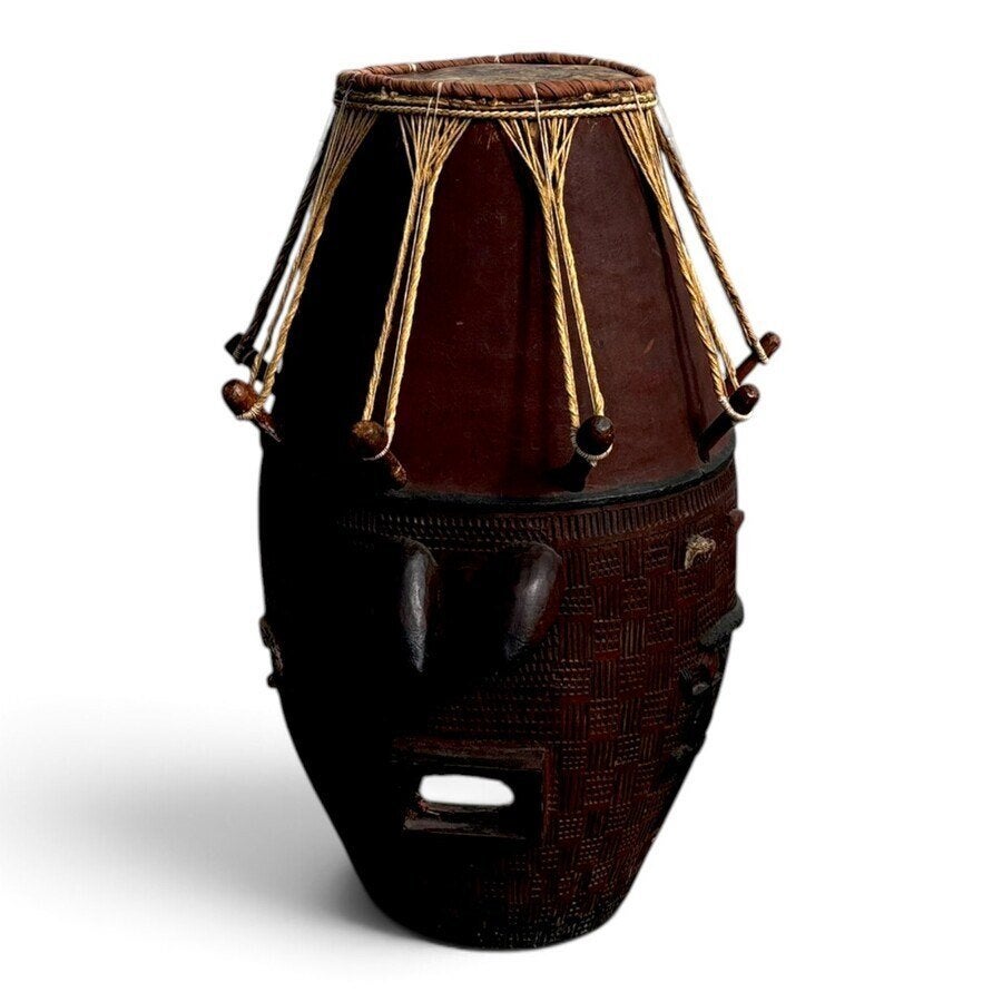 Mother Queen Breasted Drum – Afrikaanse trommel, Antiek en Kunst, Ophalen of Verzenden